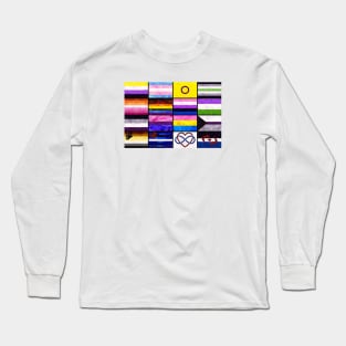 Pride Flag Collage Long Sleeve T-Shirt